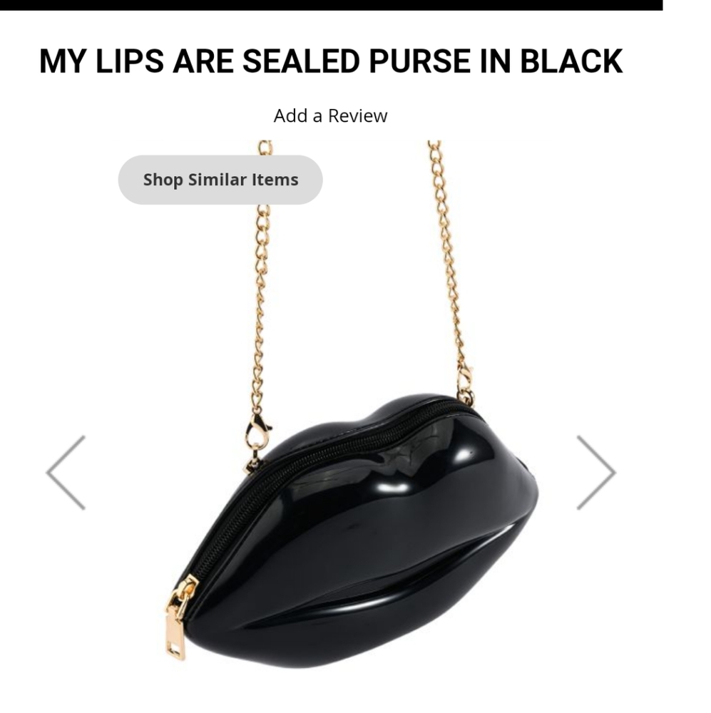 My Lips Are Sealed Purse